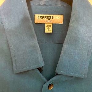 Express 1MX fitted dress shirt.